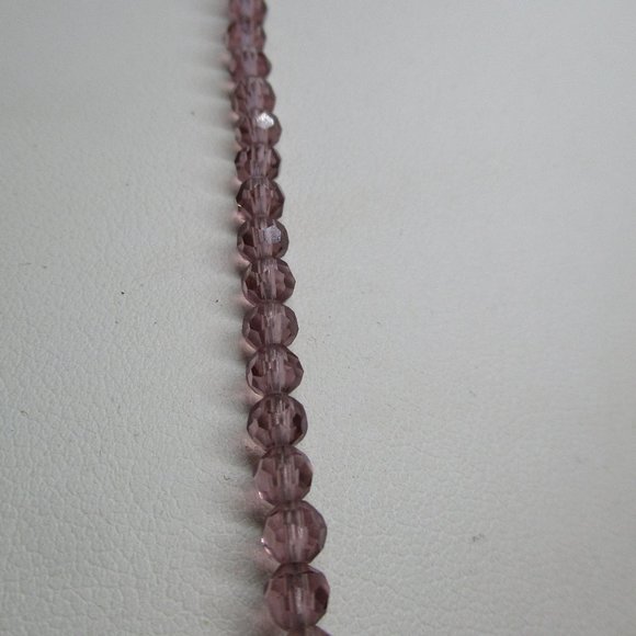 Genuine Freshwater PEARLS Purple CRYSTALS STERLING Silver Necklace Genuine Pearl - Picture 7 of 10